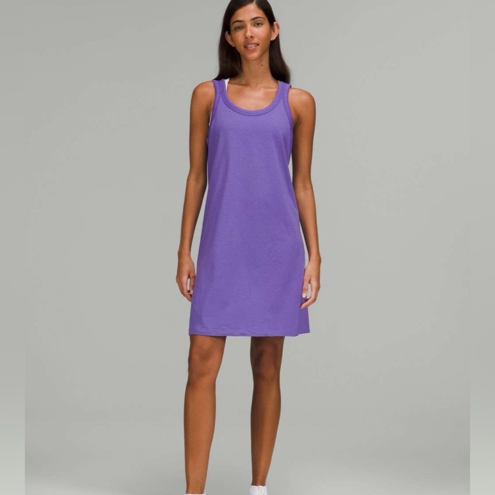 Lululemon Classic-Fit Cotton-Blend Scoop Dress - Charged Indigo